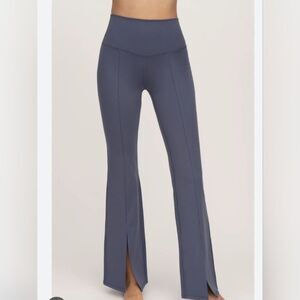 Yogalicious Lux Mia Leggings FLARED High Rise Women’s Gray Leggings Sz Small
